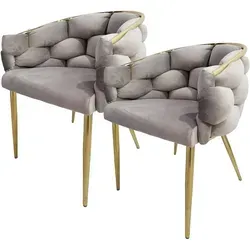 Kayoom Polsterstuhl Grace 125 2er-Set in gold von Kayoom