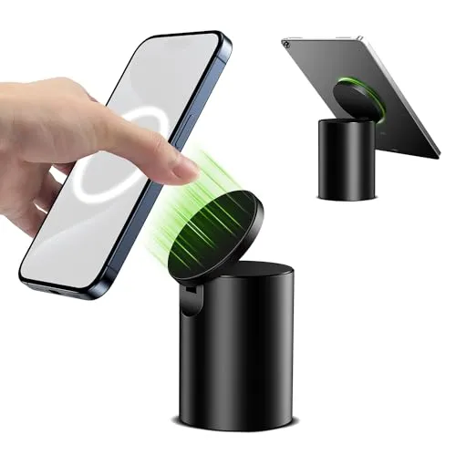 elitehood Magsafe Ständer, Magnetischer Handyständer für Tisch, Einstellbar Magsafe Halterung & Handy Halter Schreibtisch Kompatibel mit iPhone 15 14 13 12 Pro Max MagSafe Case, iPads, Tablet 4-11in