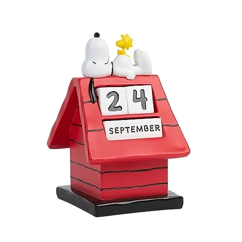 Grupo Erik Ewiger Kalender Peanuts Snoopy Figur - 3D Tischkalender, originelles Design und praktische Büro Deko für Fans von Snoopy