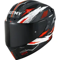 Suomy Motorradhelm Track-1 404 2023 - Hochwertiger Integralhelm aus TRICARBOCO-Verbundstoff, windkanalgetestet für optimale Aerodynamik und Komfort, ideal für Biker auf der Straße und der Rennstrecke.