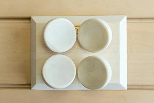 HaLu - Sauna Kopfstütze rechteckig aus Espenholz - Kissen für die Sauna, ergonomisch geformt und aus hochwertigem Espenholz für maximalen Komfort und Entspannung.