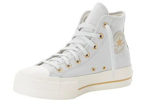Converse Chuck Taylor Lift Platform Sneakers in Grau - 37,5 - Sneaker mit Plateau-Absatz, verstärkter Kappe und rutschhemmender Laufsohle - ideal für stylische Outfits und optimalen Komfort.