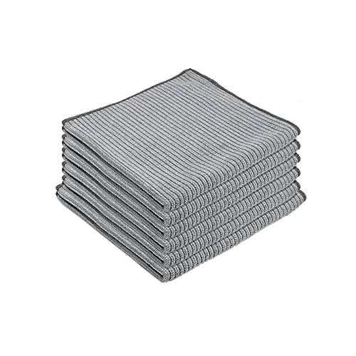 6x antibakterielles Reinigungstuch aus Mikrofaser Bad Putztuch, Mikrofasertuch, Putztuch, reinigt ohne Chemikalien, fusselfreies und streifenfreies Wischen für Sanitär, Bad, WC, Küche, Haushalt, Auto