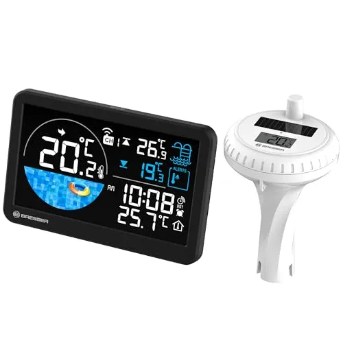 BRESSER Funk-Poolthermometer mit digitalem Display