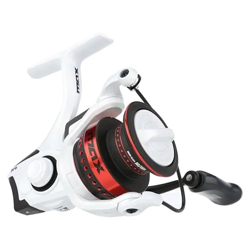 Abu Garcia Max Pro Spinnrolle 3000H - Angelrolle für Süßwasser-Angler, robustes Aluminium-Design mit 7 + 1 Kugellagern für ultra-reibungslosen Betrieb und verbesserte Wurfgenauigkeit.