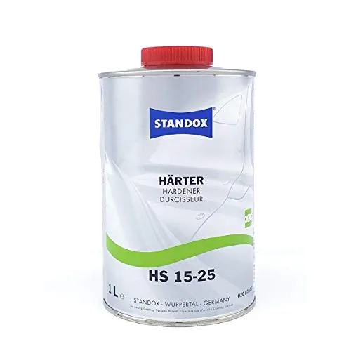 Standox 2K Härter HS fast 15-25 (1 Liter) - Hochwertiger 2K Härter von Standox, ideal für Autolacke und Klarlacke. Garantiert eine perfekte Verarbeitung und zuverlässige Ergebnisse bei Lackierarbeiten.
