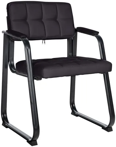 furnicato Besucherstuhl Canada 59x58x84 cm schwarz