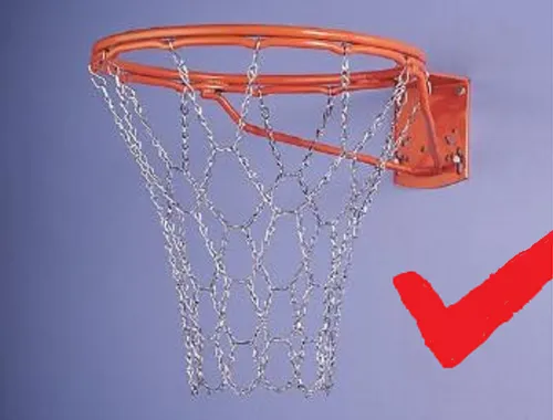 Metall Basketballnetz,verzinktes Metallnetz Ketten Netz (Lieferung aus D) 800g