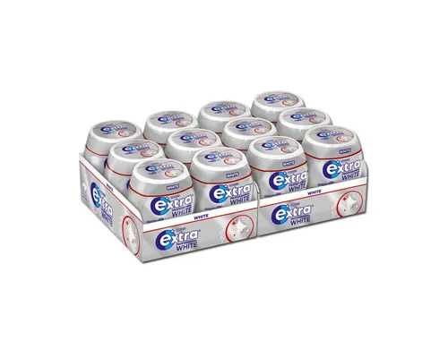Wrigleys Extra Professional WHITE ohne Zucker, 50 Dragees, 70g - 12er Pack - Zuckerfreie Kaubonbons mit frischem Geschmack, ideal für den täglichen Genuss ohne Reue. Perfekt für alle, die auf ihre Zahngesundheit achten.