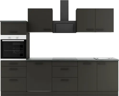 OPTIFIT Küchenzeile Palma, Breite 270 cm, wahlweise mit E-Geräten, seitenverkehrt stellbar