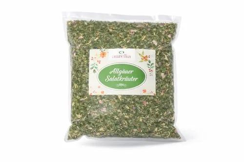 Aurelia Salatkräuter 200g – Bunte, getrocknete Kräutermischung für Salate, Dressings & Brot – Ohne Zusätze, glutenfrei