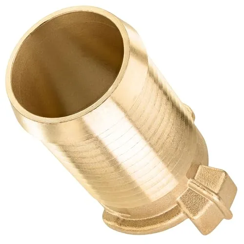 Poppstar Messing Schnellkupplung 1 1/2 Zoll Tülle (Kupplung auf 1 1/2 Zoll Schlauchtülle), für 38 mm Schlauch-Innendurchmesser