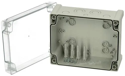 Fibox TPCM 201610T Universal-Gehäuse 201 x 163 x 98 Polycarbonat Lichtgrau (RAL 7035) 1St.