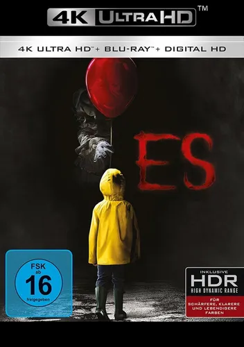 ES (4K Ultra-HD + 2D Blu-ray) [Blu-ray] - Horrorfilm in atemberaubender 4K Ultra-HD-Qualität, freigegeben ab 16 Jahren und perfekt für spannende Filmabende.