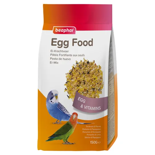 Beaphar Ei-Mix für Sittiche & Papageien 150 g, Vogelfutter, UVP 2,99 EUR, NEU
