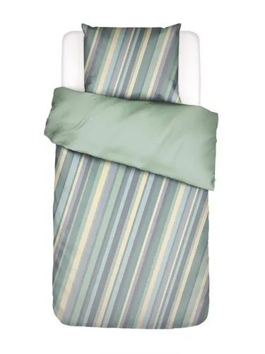 Essenza Bettwäsche Suzie, Satin, 2 teilig, mit Streifen in grün von Essenza