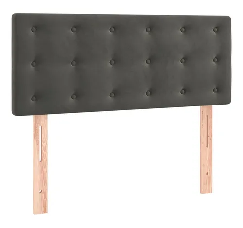 vidaXL Kopfteil Dunkelgrau 80x5x78/88 cm aus Samt von vidaXL