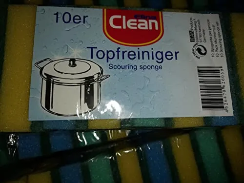 Schwamm CLEAN 10er Küchenschwamm Topfschwamm Reinigungsschwamm