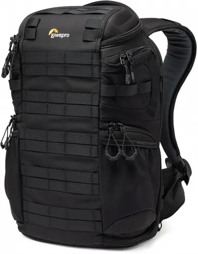 Lowepro ProTactic BP 350 AW III Kamerarucksack mit Laptopfach - Kameratasche in Schwarz mit gepolstertem Laptopfach und Regencape, ideal für Fotografen, die ihre Ausrüstung sicher transportieren möchten.
