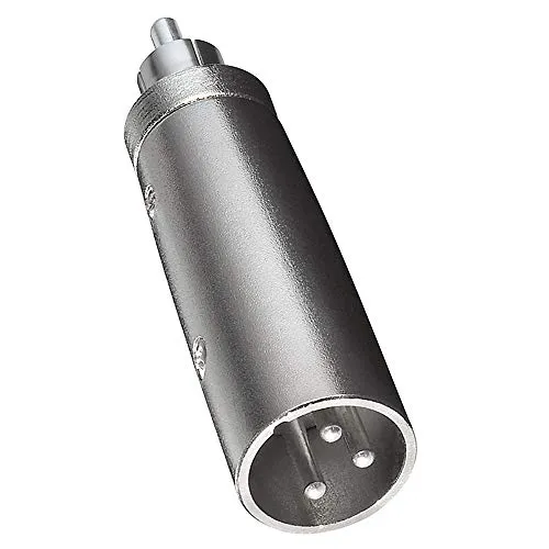 BestPlug Audio Adapter, Cinch Stecker auf XLR Mikrofon-Stecker, Metallausführung