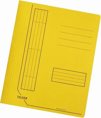 Falken Hefter Schnellhefter A4 Manila-RC-Karton 240g/qm intensivfarben gelb