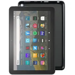 Lobwerk Schutzhülle für Amazon HD8 2020 und HD8 Plus 2020 8 Zoll Silikon Hülle Slim Case Ultra Dünn Schwarz