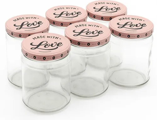 Blumixx Einmachglas mit Schraubdeckel für Erntezeit, Konservierung & schöne Aufbewahrung, (12-tlg)