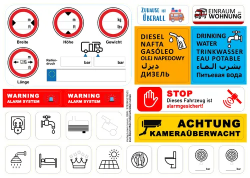 Produktbild Aufkleber-Set
