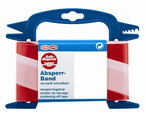Conacord Absperrband 25 m x 81 mm rot/weiß Warnband