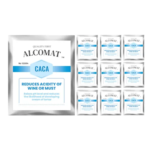 Alcomat CACA 10g Kalziumkarbonat Entsäuerungsmittel Kalk Wein machen TOP! 10 x