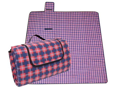 Picknickdecke, ZOLLNER24, 200 x 200 cm, 100% Polyester, wasserdicht und isoliert, Tragegriff
