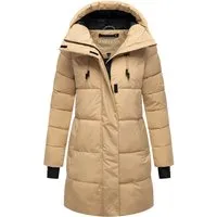 Marikoo Winterjacke Kaituu XVI mit großer Kapuze - Funktionsjacke in braun (Größe S), ideal für kalte Tage. Die große Kapuze bietet zusätzlichen Schutz und Komfort.