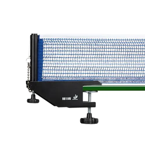 Relaxdays Unisex Relaxdays Metall Professional Hb: 19,2 X 23,5 Cm Tischtennisgarnitur Ping Pong Tischtennisnetz, blau, 15 x 169.5 cm EU