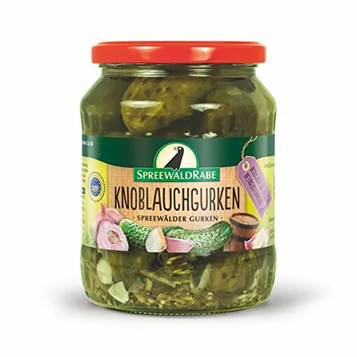 Glas Spreewald Knoblauch Gurken 720 ml Fa. Rabe 1