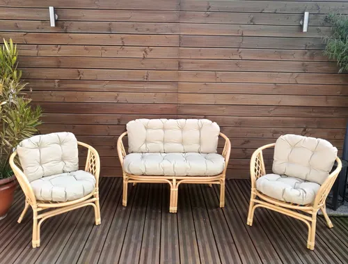Mayaadi Home Auflagekissen Gartenbankauflage 6 tlg. Set blau