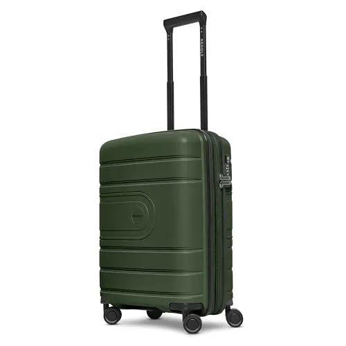 REDOLZ Hartschalen Kabinen-Koffer 40x20x55 cm - Handgepäck: Leichter Trolley aus robustem Polypropylen mit Dehnfalte für zusätzliches Volumen, TSA-Schloss für Sicherheit und 360° Doppelrollen für müheloses Gleiten.