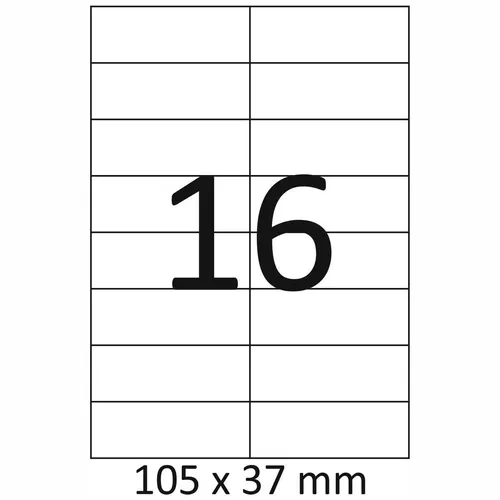 Produktbild Etiketten A4 105 x 37mm 100 Blatt = 1600 Stück