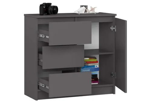 Raumhirsch Furniture Kommode Graphit, 80x77 cm – Stilvoller Stauraum für Ihr Zuhause
