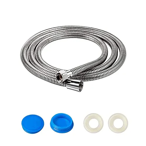 YEYIT Brauseschlauch Edelstahl - Duschschlauch 2m Extrem flexibel Duschkopfschläuche Metallduschschlauch mit Dichtungen für Handbrause Handduschkopf