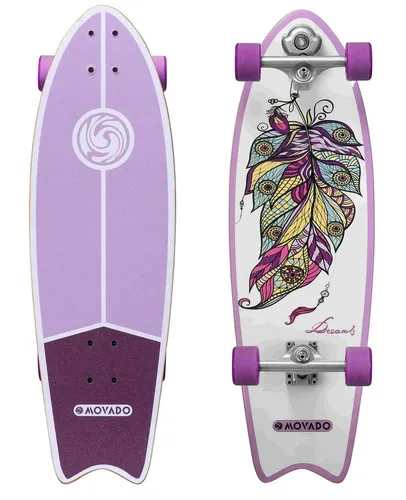 Bikestar Skateboard Longboard, ab 8 Jahre, ab 125 cm, Jungen, Mädchen, 65mm Rollen, Ahornholz, ABEC-9 Kugellager, 78A Rollenhärte, bis 100 kg