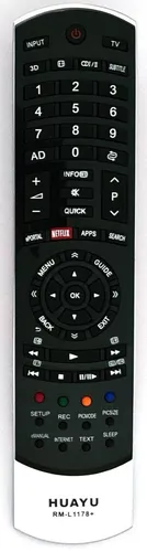 Ersatz Fernbedienung für Toshiba TV | 46SL800A | 46SL833 | 46SL863 | 46TL838 |