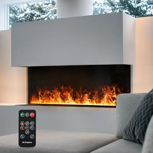 Mexhom Wasserdampf-Kamin mit 3D Flammeneffekt, 50cm von Mexhom