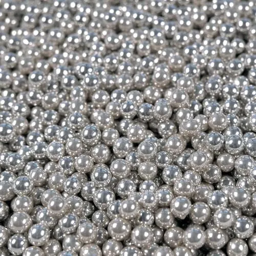 Streuselheld Zuckerperlen Silber 40g Streusel zum Dekorieren und Verzieren von Gebäck aller Art wie Torten Kuchen Keksen 40g Zuckerstreusel