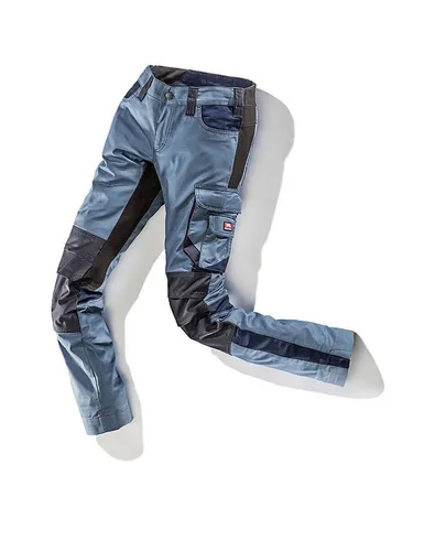 Bullstar Damenhose Arbeitshose worxtar taubenblau/marine Gr. 42 - Robuste Arbeitskleidung für Damen in Größe 42, ideal für den professionellen Einsatz. Die taubenblaue/marine Farbgebung sorgt für einen modernen Look.