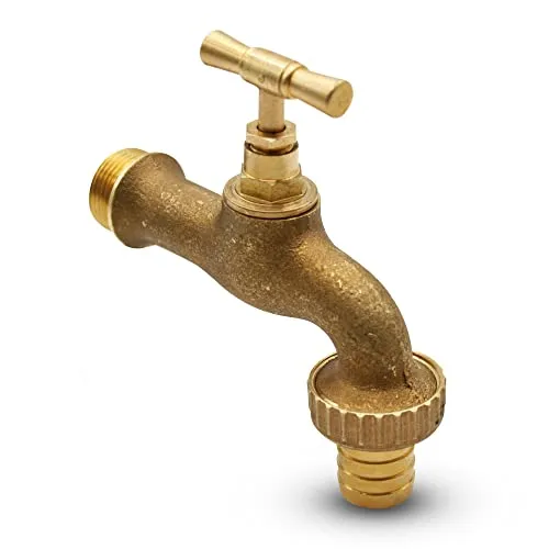 DOJA Barcelona | Messing-Gartenhahn mit Schlauchanschluss für den Außenbereich | 1/2