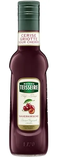 Mathieu Teisseire Sauerkirsch-Sirup, Für Getränke, Erfrischungsgetränke, Cocktails und Desserts, 25cl Flasche