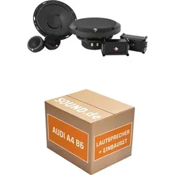 JUST SOUND Rockford Fosgate Power P165-SE Lautsprecher Einbauset für Audi A4 B6 - Komplettset für den Austausch der Lautsprecher in Ihrem Audi A4 B6 (2000-2004). Enthält Rockford Fosgate Lautsprecher, Adapterringe und -stecker für einfachen Einbau. Genießen Sie verbesserten Klang!