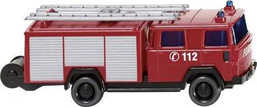 Wiking Modelleisenbahn-Straße Wiking 096104 N - Magirus Deutz Feuerwehr LF 16, maßstabsgetreues Modell für Sammler ab 15 Jahren