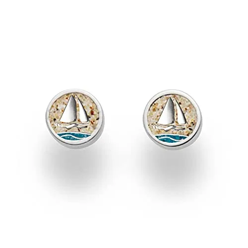 DUR Damen Ahoi Ohrstecker aus Sterling-Silber von DUR