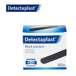 Detectaplast Super Stretch black Pflaster 8640 , Maße 19 x 72 mm, 100 Stück